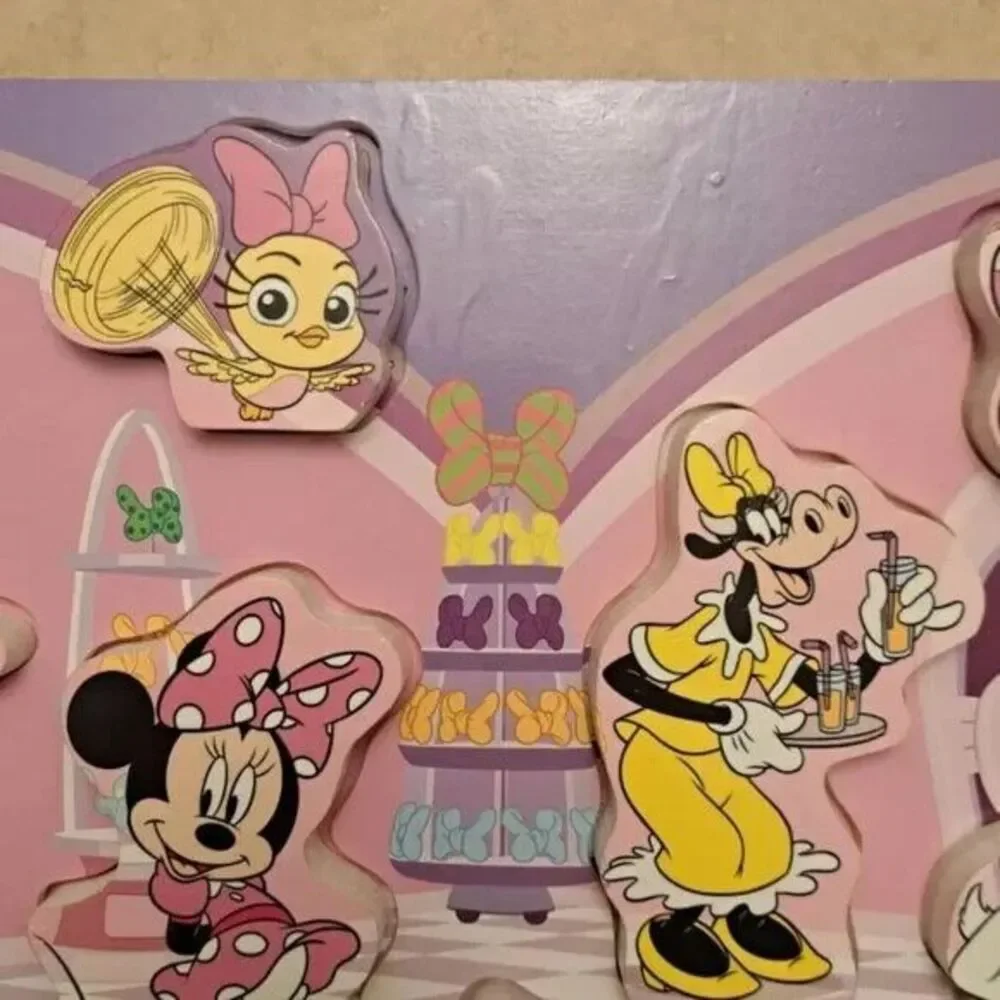 Melissa & Doug Disney Minnie Mouse and Friends Wooden Chunky Puzzle (8 pcs)